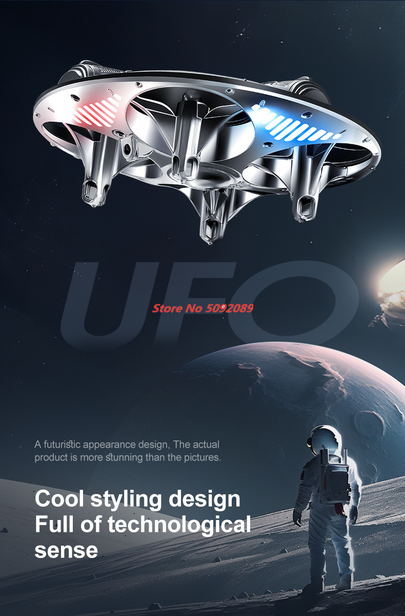 Drone Led Light - Intelligenter Mini-Ferngesteuerter Helikopter mit Stabilisierter Flugposition,