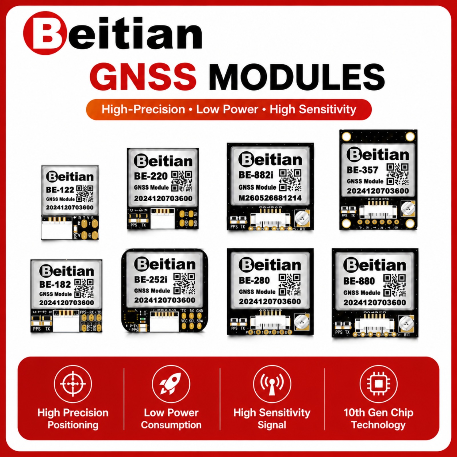 Drone Gps Module - Beitian M10 Dreifachmodus GNSS-Kompassmodul mit IST8310